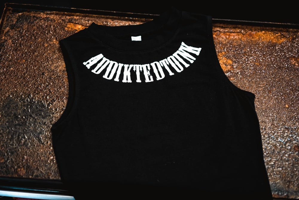 Load image into Gallery viewer, ATI Womens Crop - Black Tank OG Round Neck