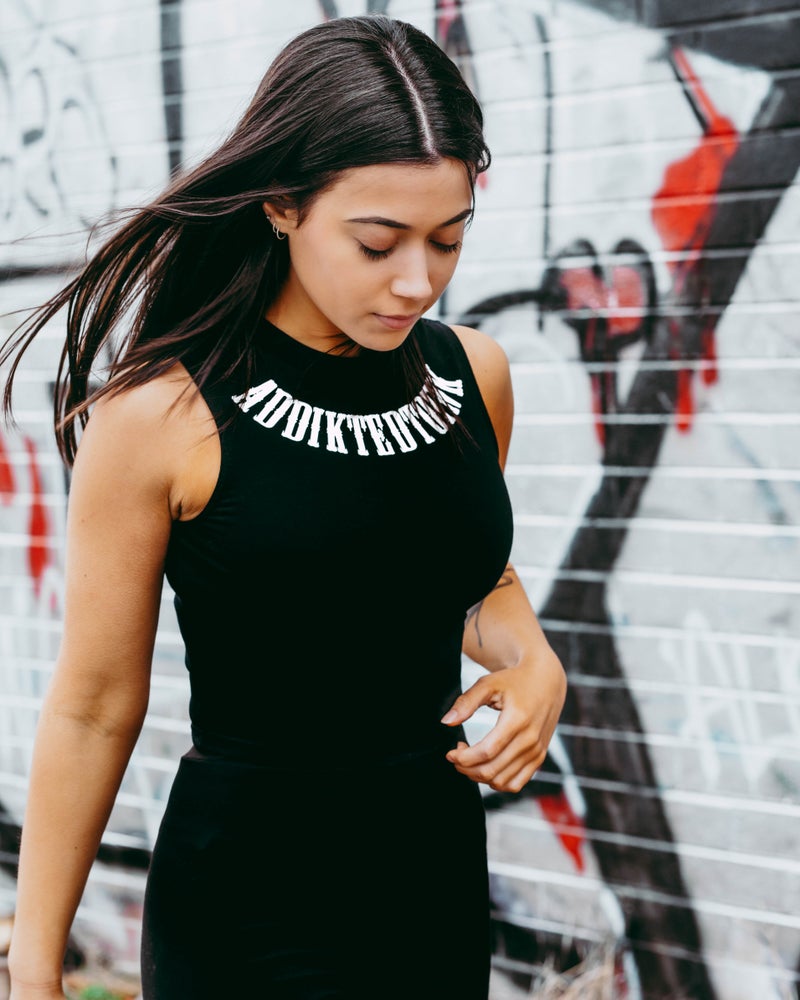 Load image into Gallery viewer, ATI Womens Crop - Black Tank OG Round Neck